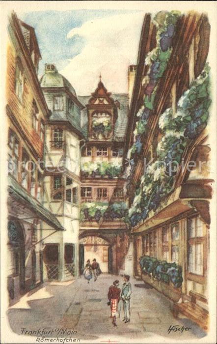 Frankfurt Main Roemerhoefchen Gemaelde