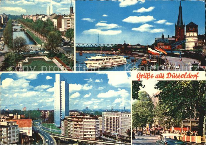 DuessELDORF  CITY Koenigsallee Rheinufer Thyssenhochhaus