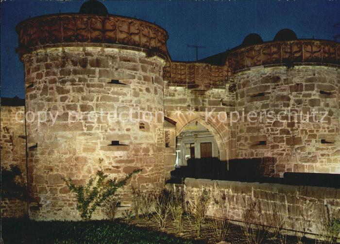 Buedingen Hessen Jerusalemer Tor Nacht