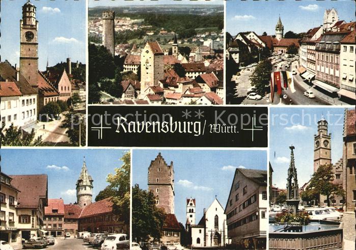 Ravensburg Wuerttemberg Stadtansichten Luftbild