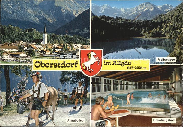 Oberstdorf Heilklimatischer Kurort Freibergsee Almabrieb Brandungsbad