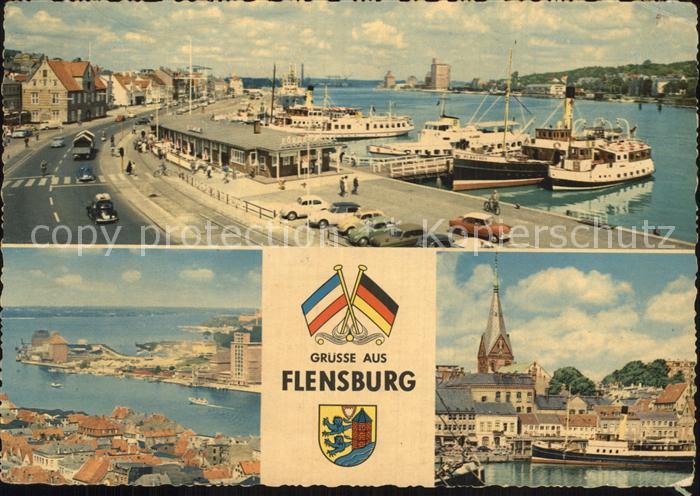Flensburg Hafen Stadtansicht