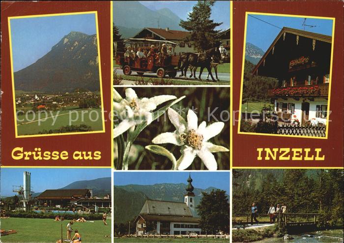 Inzell Traunstein Bayern Bayerische ALpen Chiemgau Edelweiss Kirche Pferdekutsch