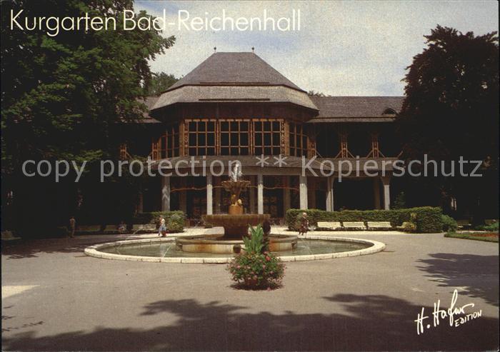 Reichenhall Bad Kurgarten Gradierhaus Springbrunnen