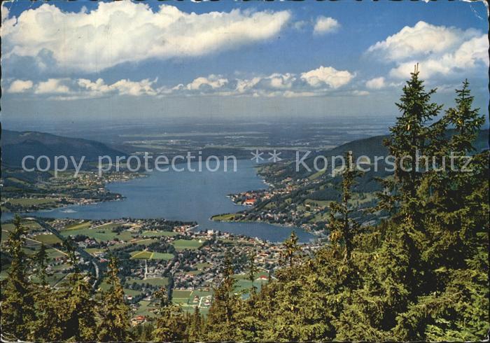 Tegernsee Bayern Blick vom Wallberg