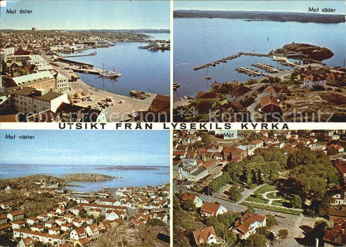 Lysekil Mot oester Mot Vaester Mot Soeder Luftbild