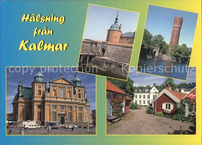 Kalmar Schloss Dom Ortsansicht Leuchtturm