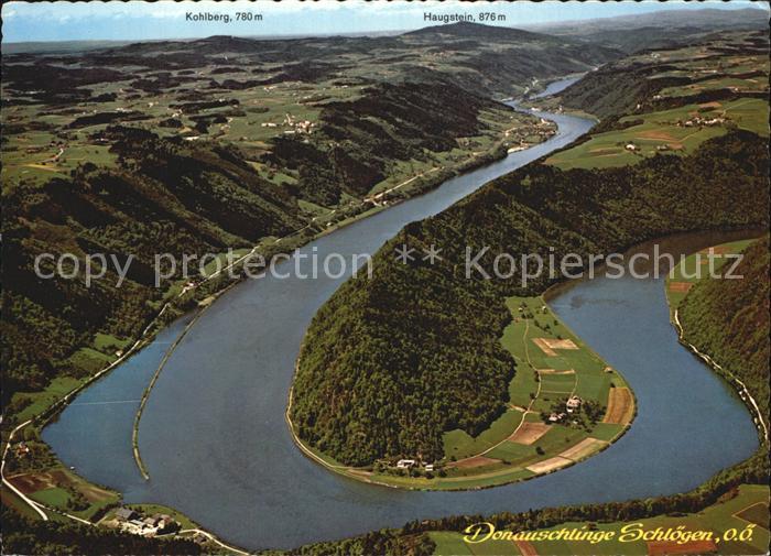 Schloegener Schlinge Donauschlinge Blick gegen Wesenufer Kohlberg Haugstein