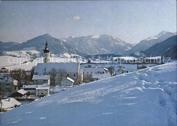 Hausham Kirche Winterlandschaft