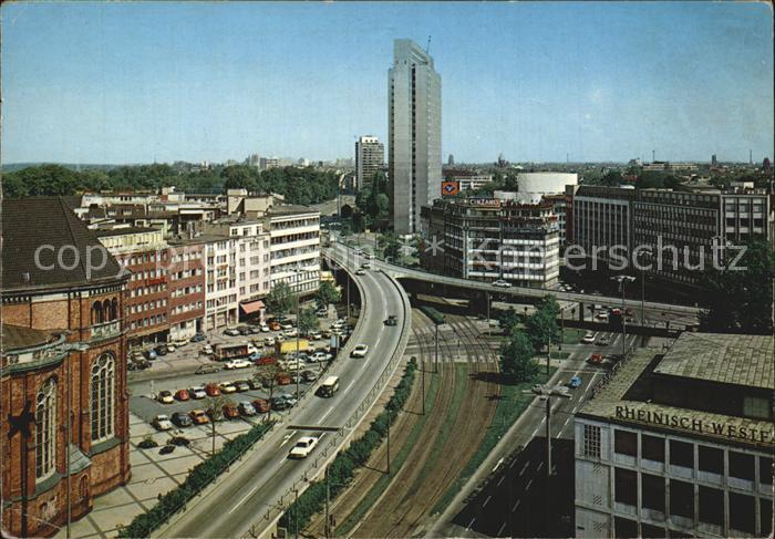 DuessELDORF  CITY Berliner Allee Hochstrasse Thyssen Hochhaus