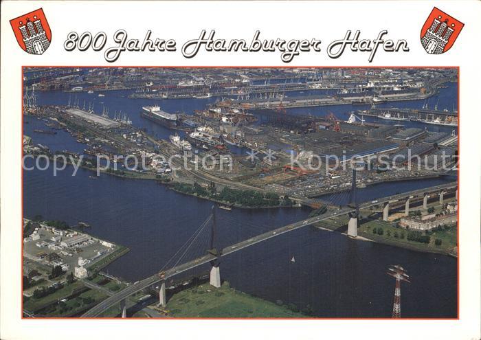 HAMBURG  CITY HafenKoehlbrandbruecke Luftbild
