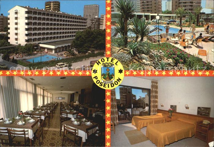 Benidorm Hotel Poseidon Speiseraum Doppelzimmer Pool