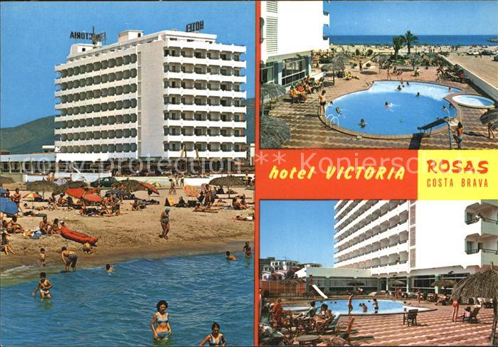 Rosas Costa Brava Cataluna Hotel Victoria Strand Pool