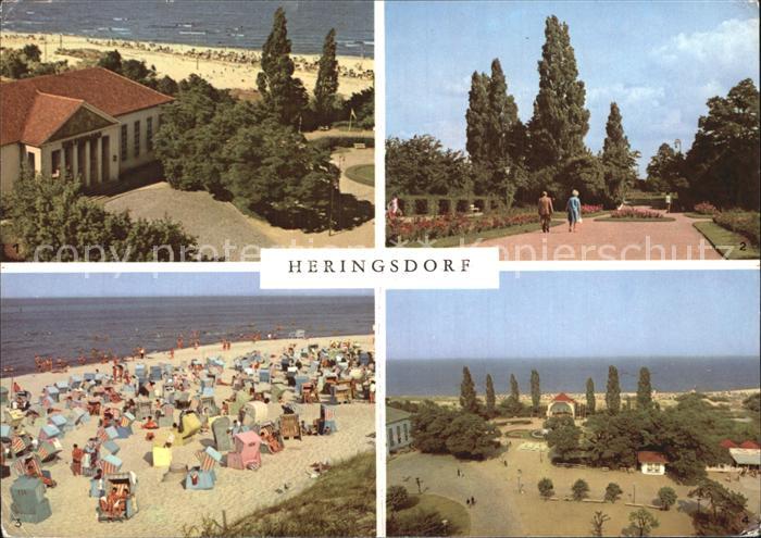 Heringsdorf Ostseebad Usedom Kulturhaus Kurpromenade Strand Musikpavillon