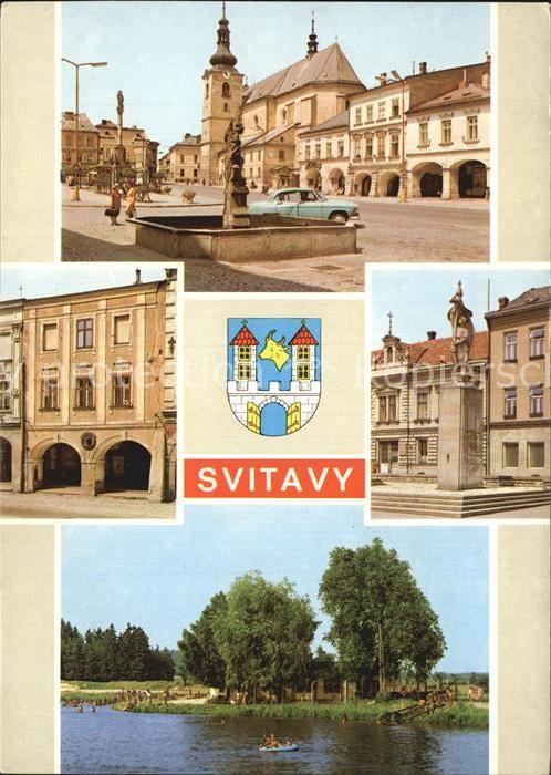 Svitavy Platz Brunnen Denkmal