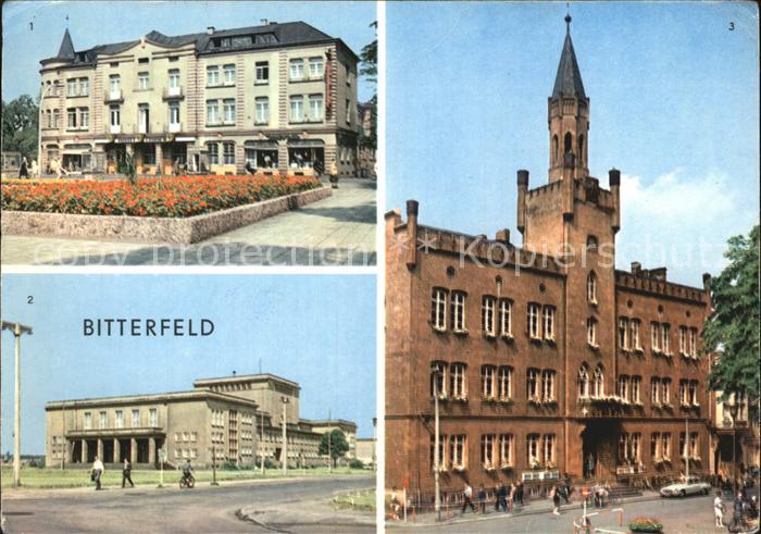 Bitterfeld Sachsen-Anhalt Hotel Central Rathaus Kulturpalast Wilhelm Pieck