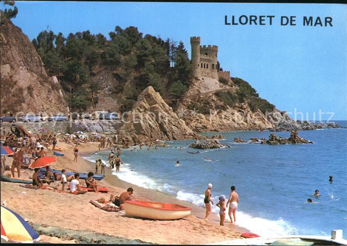 Lloret de Mar Strand mit Burg