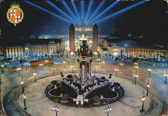 Barcelona Cataluna Plaza Espania Palacio Nacional