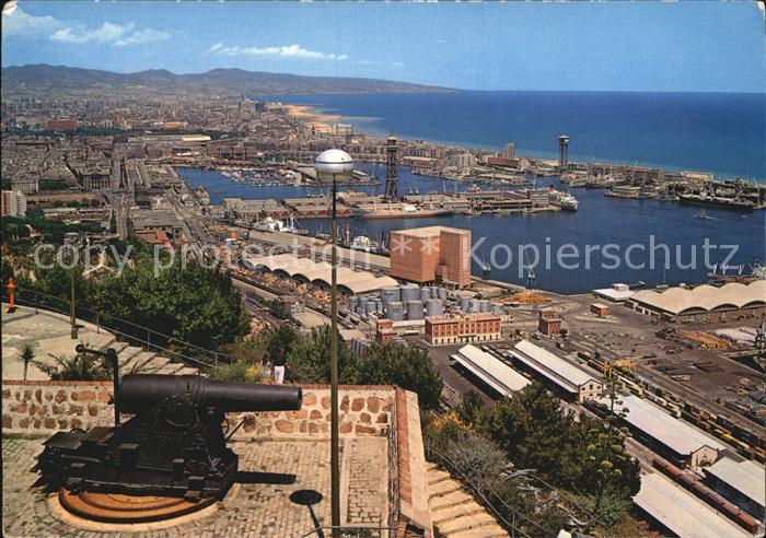 Barcelona Cataluna Vista parcial desde el Castillo de Montjuice
