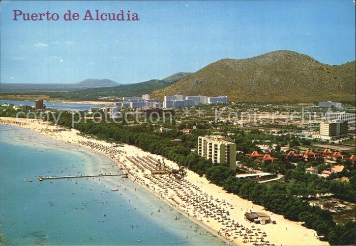 Alcudia Mallorca Fliegeraufnahme Strand