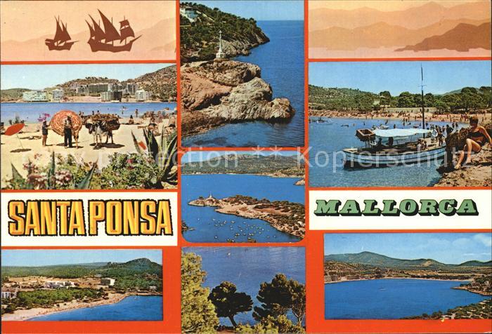 Santa Ponsa Mallorca Islas Baleares Fliegeraufnahme Strand Bucht