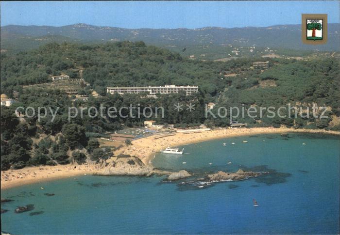 Lloret de Mar Strand von Santa Cristina mit Hotel Santa Marta