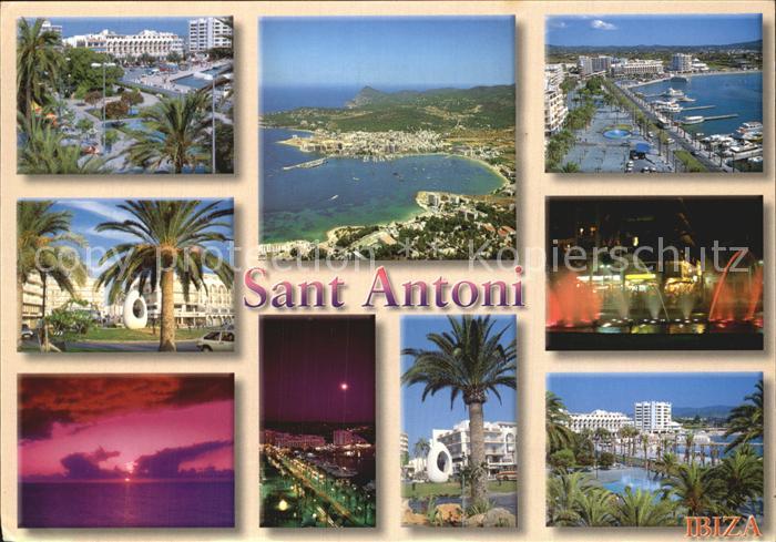 Sant Antoni de Calonge Fliegeraufnahme Park Nachtansichten