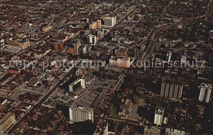 Hamilton Ontario Downtown aerial view