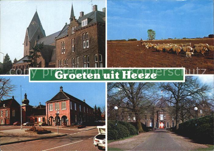Heeze Kirche Schafherde Ortsmotive