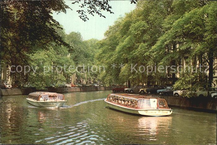 Amsterdam Niederlande Herengracht Goldene Biegung Ausflugsboot