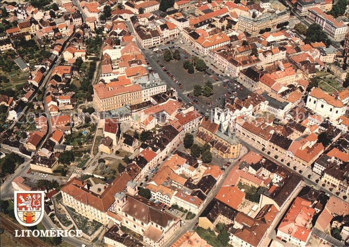 Litomerice Leitmeritz Nordboehmen Fliegeraufnahme