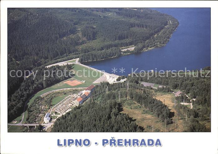 Lipno Prehrada Stausee Fliegeraufnahme