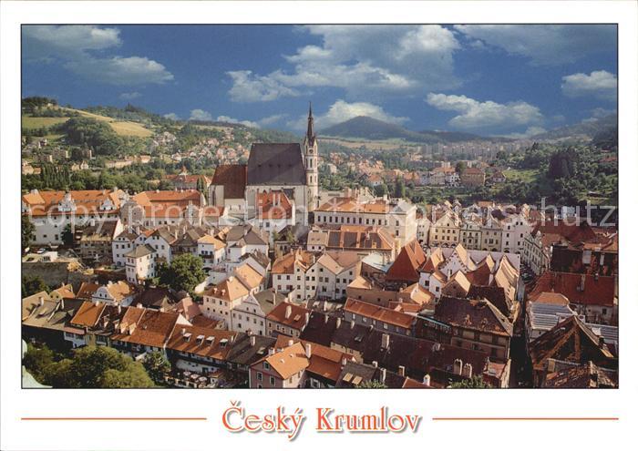 Cesky Krumlov Blick ueber die Stadt