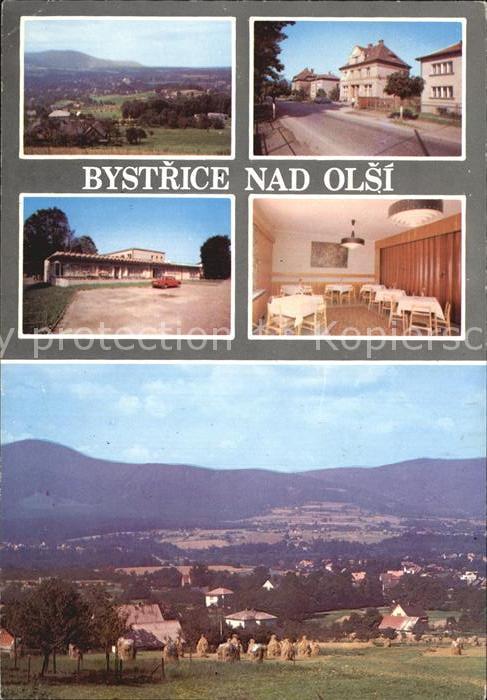 Bystrice nad Olsi Panorama Budova MNV Restaurace Delnicky dum Interier restaurac