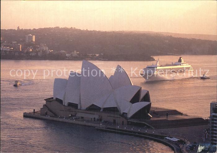 Sydney New South Wales The Crystal Symphony Opera at dawn