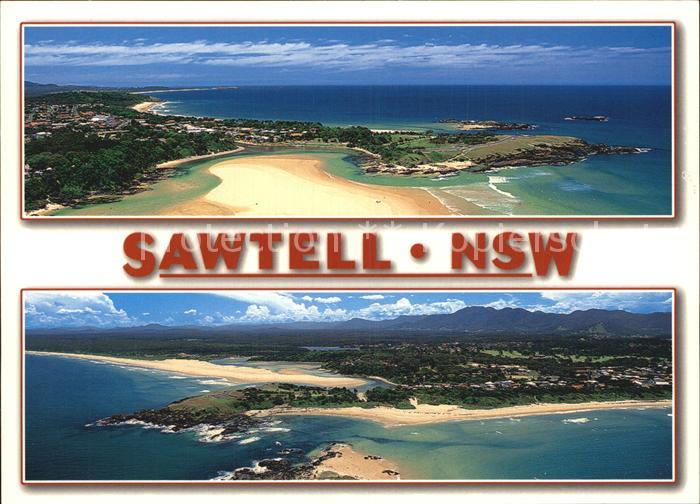 Sawtell New South Wales Coastal town aerial view