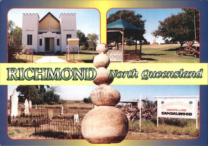 Richmond Queensland St Bricids Catholic Church Lions Park Historical Cemetery Sa