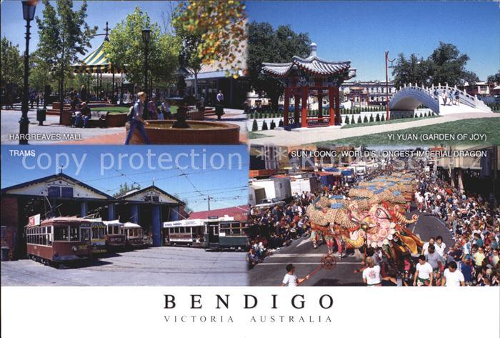 Bendigo Hargreaves Mall Yi Yuan Sun Loong Garden of Joy Imperial Dragon Trams