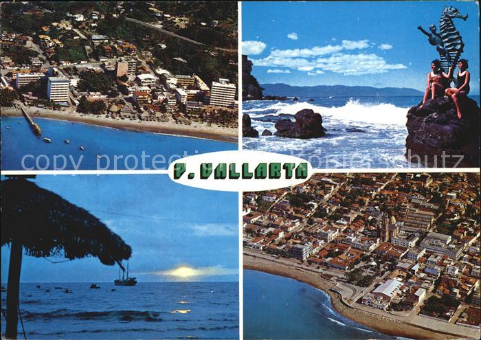 Puerto Vallarta Aspectos tipicos Küste Brandung Flieger