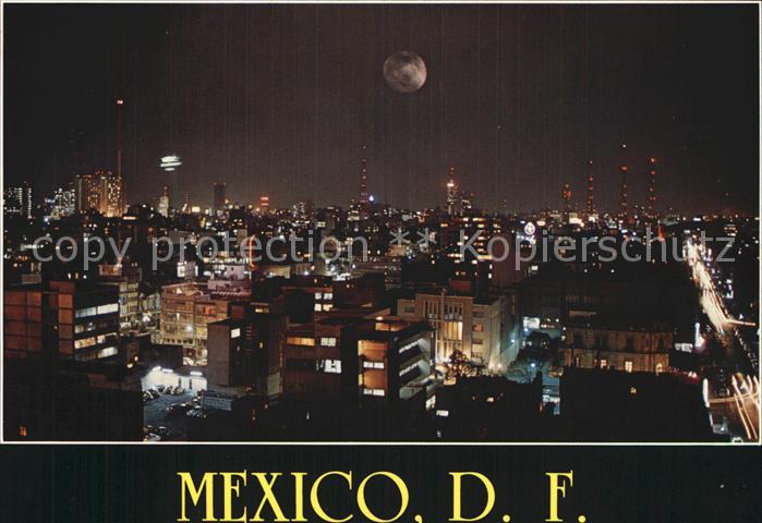Mexico City Vista nocturna de la ciudad