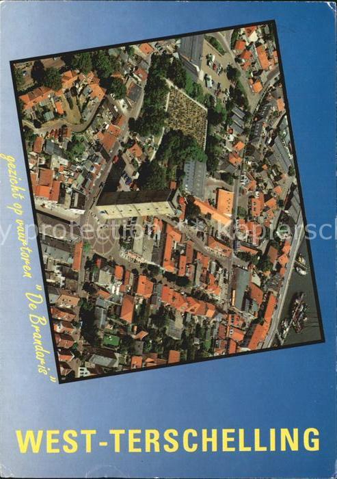 Terschelling Vuurtoren De Brandaris West Terschelling Fliegeraufnahme