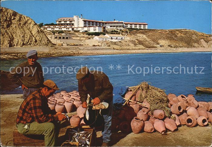 Sagres Algarve Fischer am Hafen