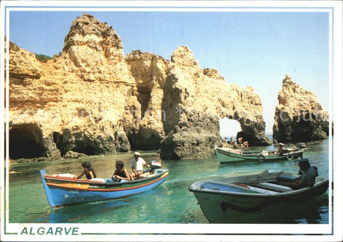 Lagos Algarve Portugal Bootstour Felsenkueste