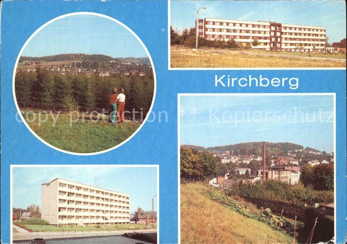 Kirchberg Sachsen Teilansichten Krankenhaus Neubauten
