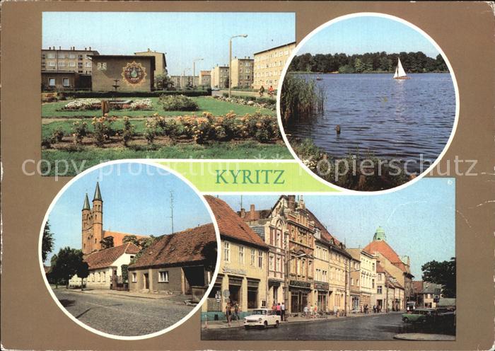 Kyritz Brandenburg Otto Grotewohl Strasse Untersee Marienkirche Platz des Friede