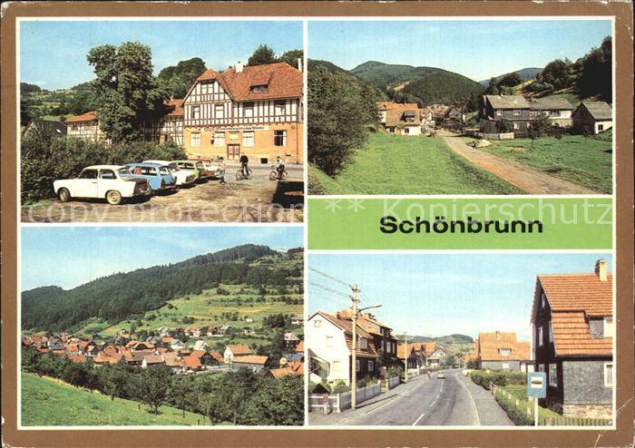 Schoenbrunn Schleusegrund FDGB Erholungsheim Huette Ortspartie