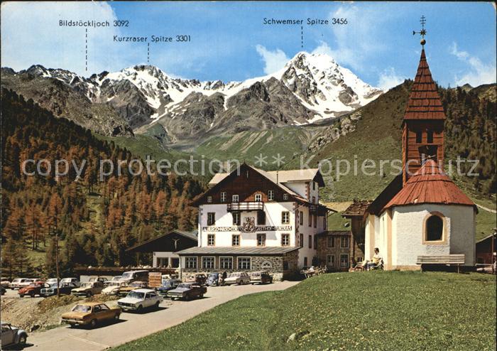 Kurzras Schnals Sporthotel im Schnalstal Kapelle Alpenblick