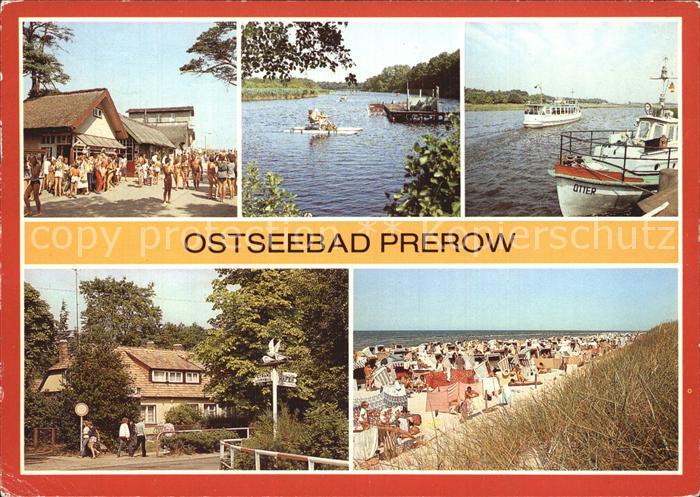Prerow Ostseebad Strandweg Prerowstrom Hafen Cafe Strandeck Strand