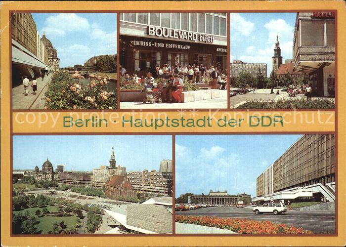 BERLIN  CITY Palast der Republik Fussgaengerboulevard Dircksenstrasse Rathauspas