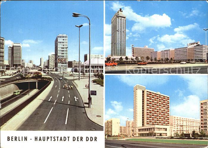 BERLIN  CITY Autotunnel am Alexanderplatz Interhotel Stadt Berlin Hans Beimler S
